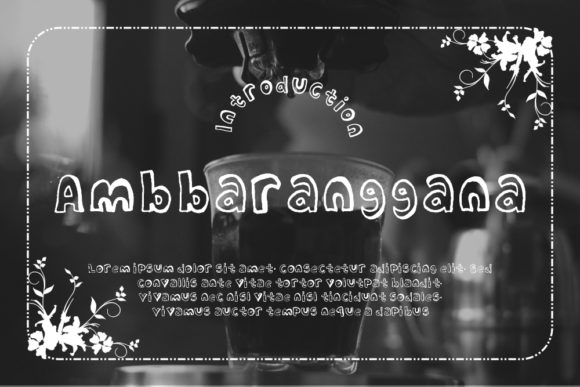 Ambbaranggana: A Playful Display Font for Creative Branding