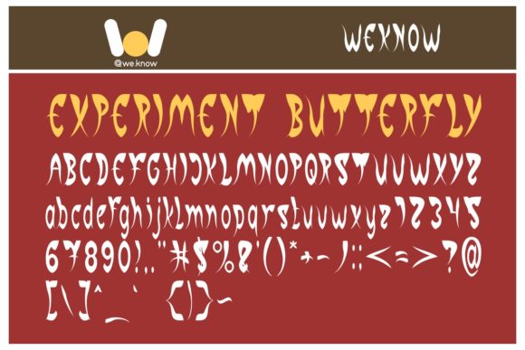Experiment Butterfly: A Display Font for Editorial Creativity