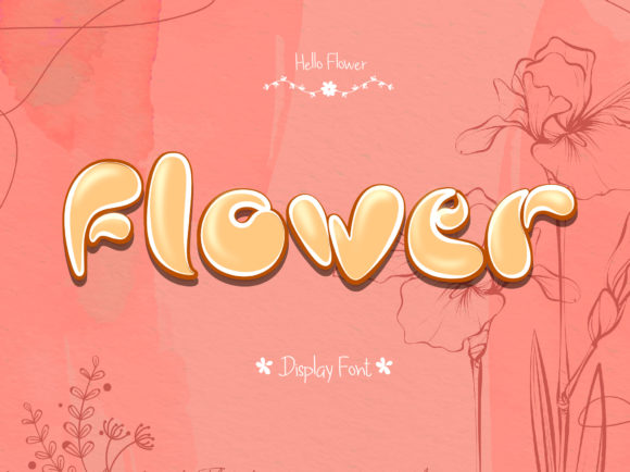 Flower Text Effect: A Versatile Display Font for Campaigns