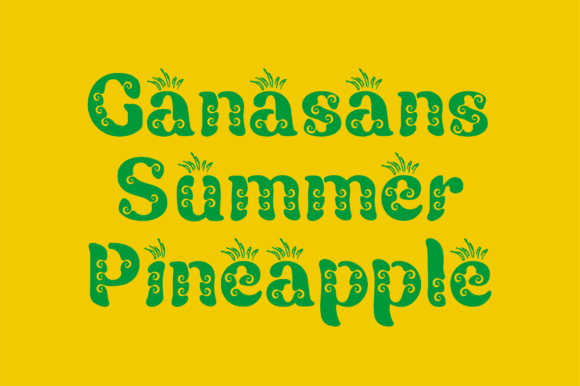 Ganasans: A Fun Display Font for Creative Projects