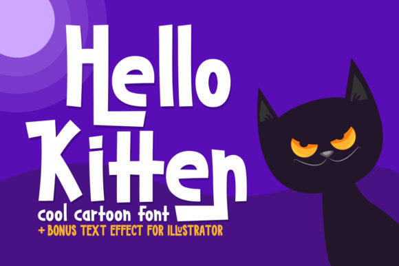 Hello Kitten: A Playful Display Font for Editorial Design