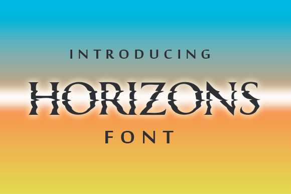 Horizons Font for Web Design