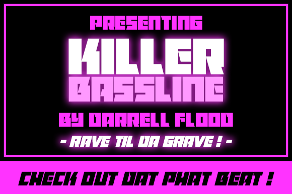 Killer Bassline: The Bold Font for Crafters and Product Creators