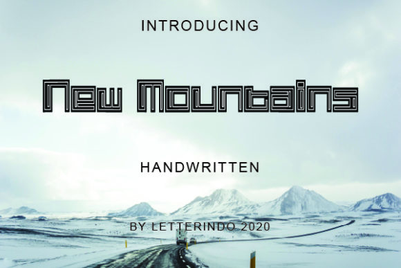 New Mountains: A Bold Display Font for Editorial Projects