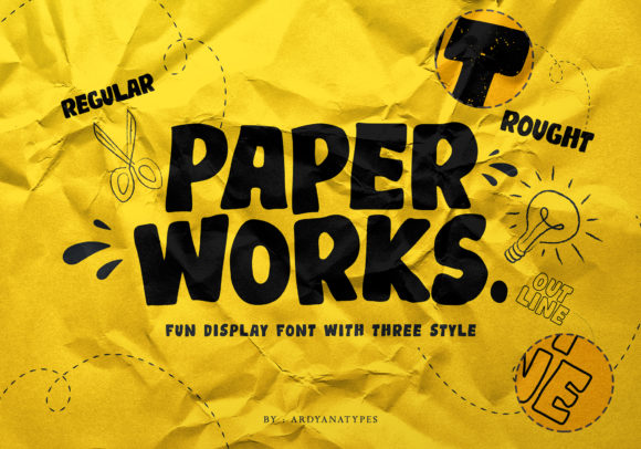 Paper Works: A Versatile Display Font for Creative Branding