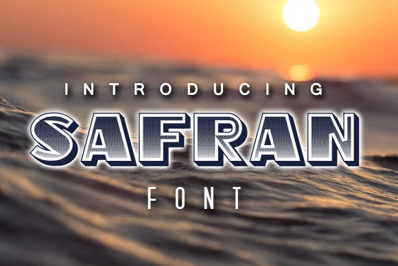 Safran: A Bold Display Font for Standout Branding