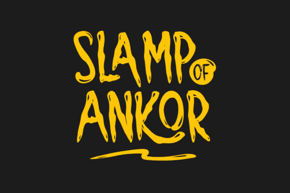 Slamp of Ankor: A Display Font for Editorial Impact
