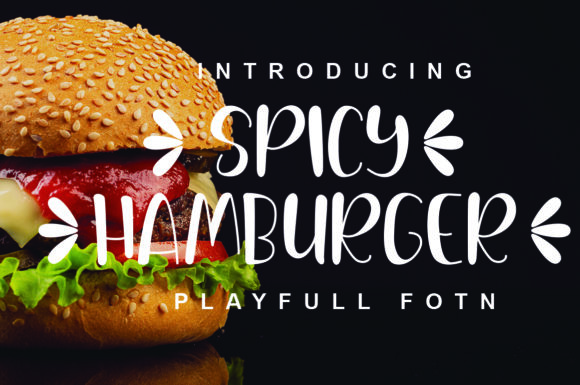 Spicy Hamburger: A Vibrant Display Font for Editorial Design