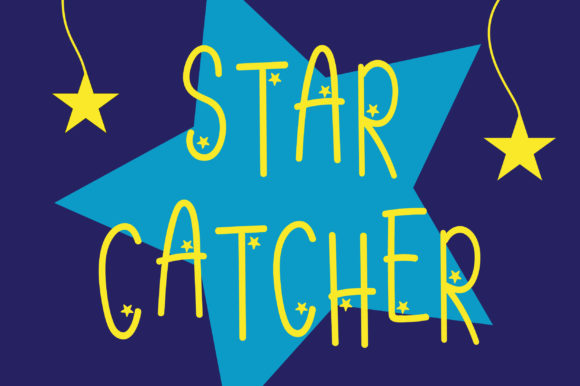 Star Catcher: A Cheerful Display Font for Branding and Creativity