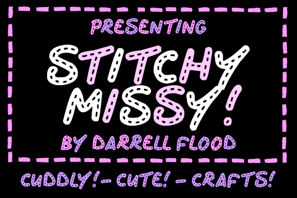 Stitchy Missy: A Playful Display Font for Digital Creativity