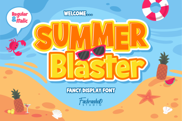 Summer Blaster: A Bold Font for a Brighter Brand