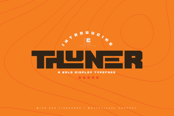 Thuner: A Bold Display Font for Web Design